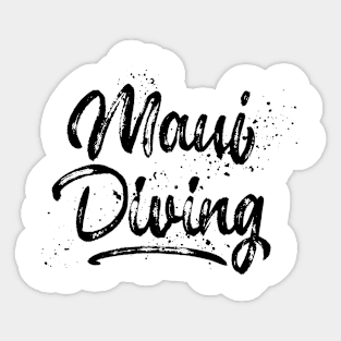 Maui Diving – Scuba Diver - Tourist Design Sticker